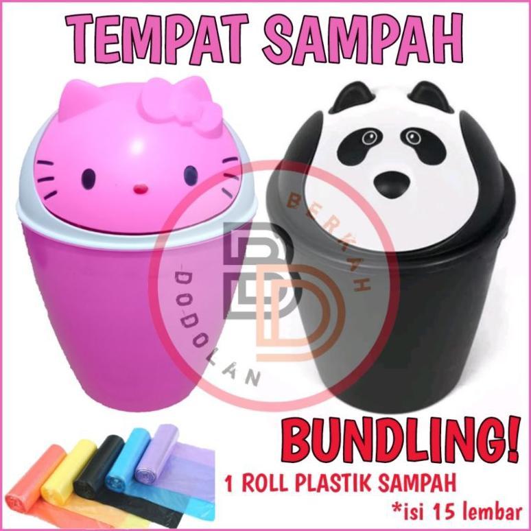 Tempat Sampah - Tempat Sampah Karakter - Tempat Sampah Hello Kitty - Tempat Sampah Panda - Tong Samp