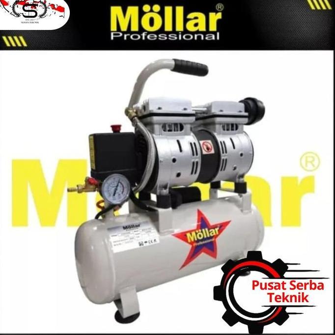 KOMPRESOR ANGIN KOMPRESOR LISTRIK OILESS 3/4 HP 24L MOLLAR 550w
