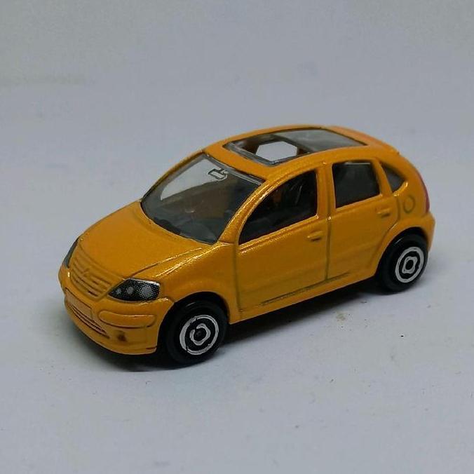 majorette citroen c3 kuning loose diecast 1/58 (s)