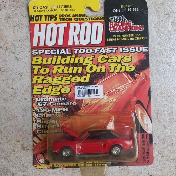 RACING CHAMPIONS '68 CHEVY CAMARO HOT ROD MAGAZINE DIECAST 1/64 (S)