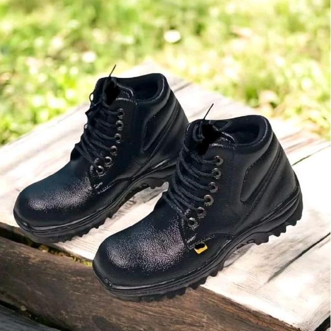 SEPATU SAFETY KULIT/SEPATU SAFETY PRIA/SEPATU PROYEK/SEPATU SAFETY TANPA TALI/SAFETY TINGGI/SAFETY P