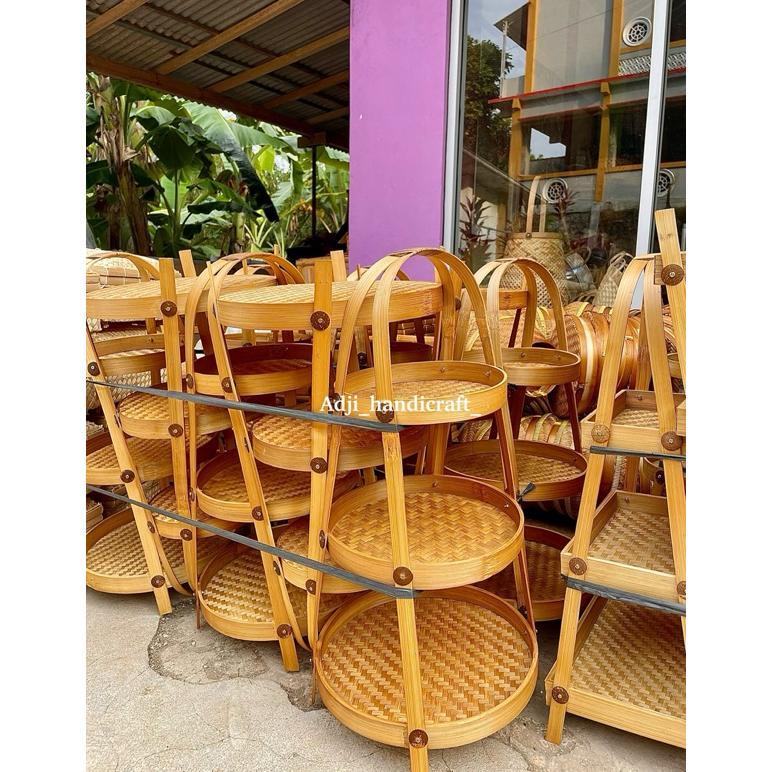 best sale rak bambu | rak bumbu | rak buah | tempat buah | rak bambu untuk dapur | rak bumbu bulat |