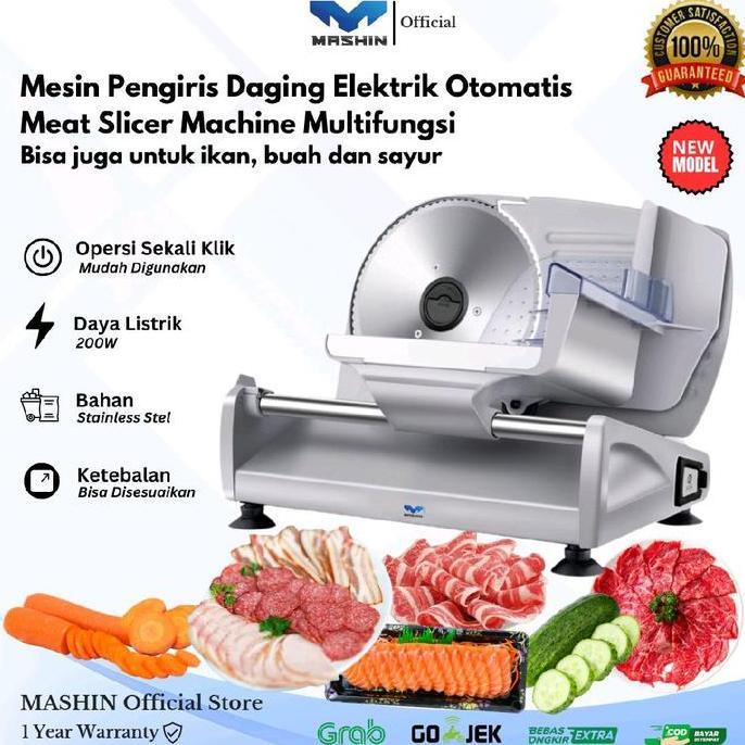 Meat Slicer Mesin Pengiris Daging Otomatis 10inch Food Slicer 250 ORI