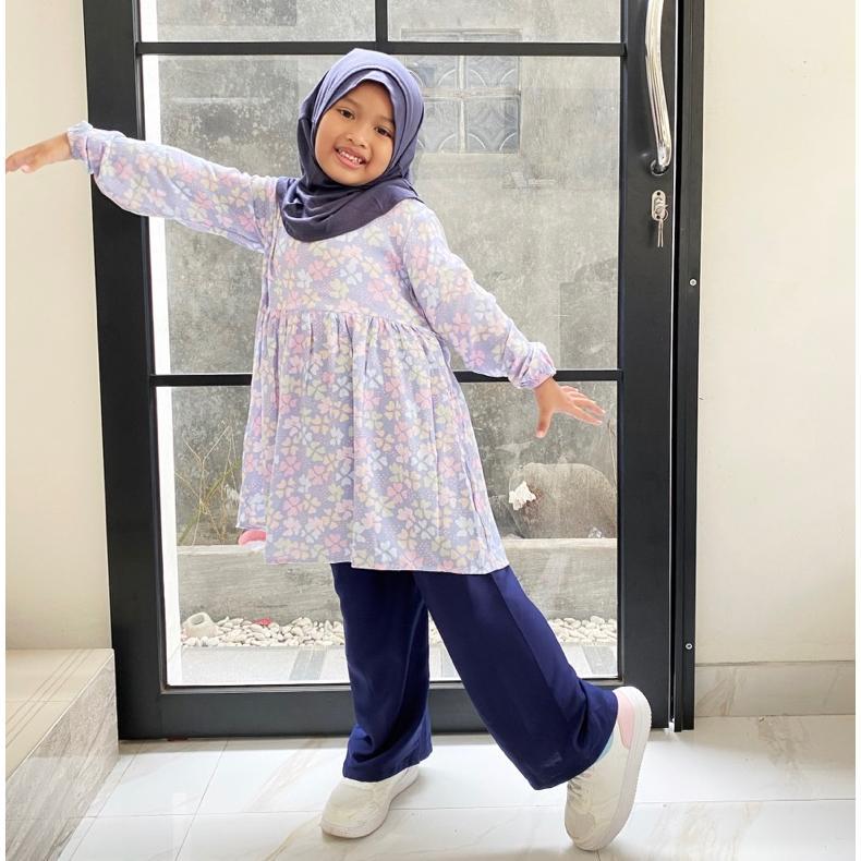 SUPER DEAL Arumi One Set (Tanpa Jilbab) Setelan Tunik Anak_Gamis Anak