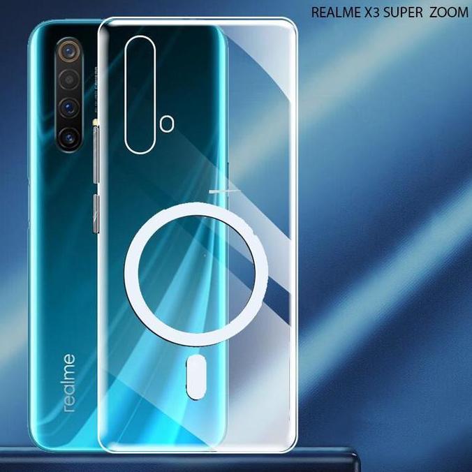 Ready Case  untuk Realme X3 SUPER ZOOM MAGSAFE TPU CLEAR KORI Magnetic Bening Transparan Clear Softc