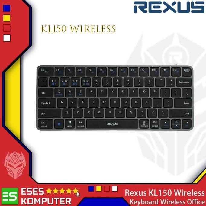Murah Keyboard Rexus Kl150 Wireless Low-Profile | 75% Keyboard Office