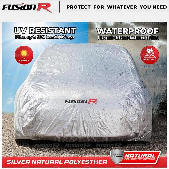 Cover Mobil / Sarung Mobil XENIA merek FUSION R / Cover Mobil Putih