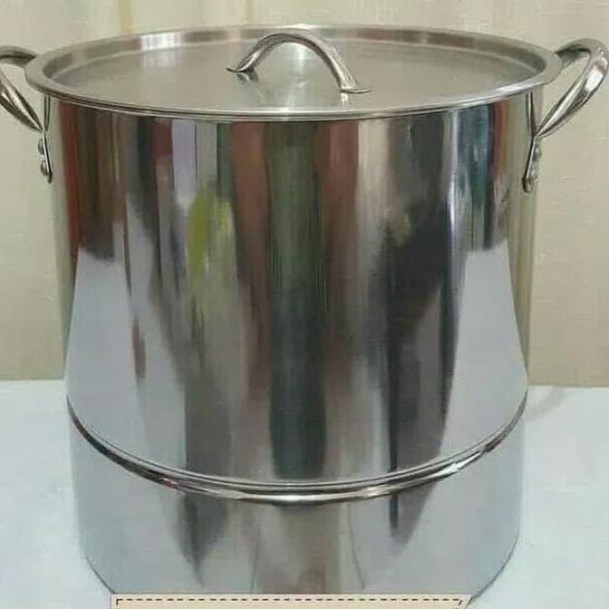 Panci Stock Pot WSP 40QT 40 L SUPRA Stainless/ Kukusan / steamer / Langseng