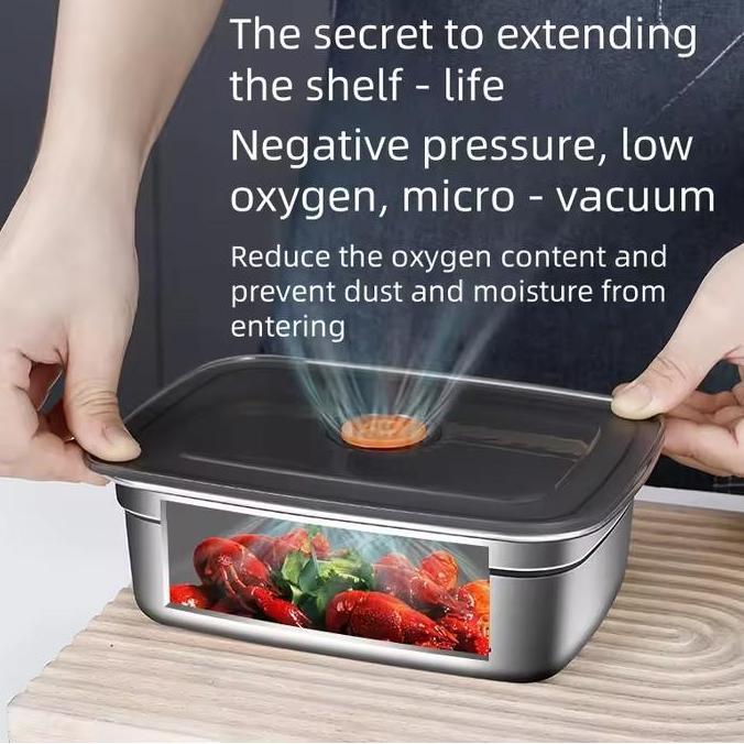 PODAMANS Kotak Makan Anti Tumpah Lunch Bento Box Stainless Steel 201