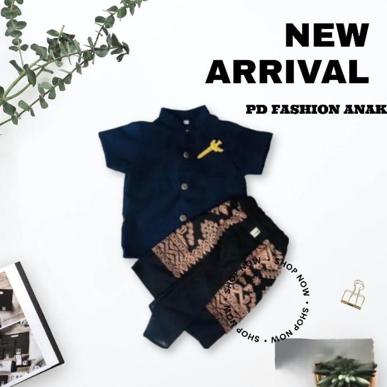 Best Seller Setelan Baju Adat Tradisional Anak Laki | Set Umur 3-9 Tahun ( Ples Udeng Atau Blangkon 