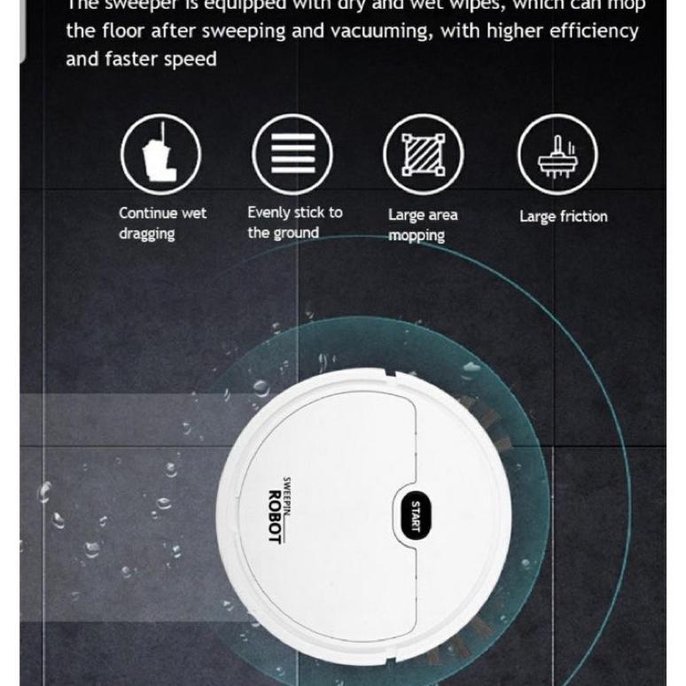 HOT DEALS SMART SWEEPING ROBOT 3 IN 1 SAPU PENYEDOT DEBU PEL PEMBERSIH DEBU LANTAI ROBOT VACUUM JALL