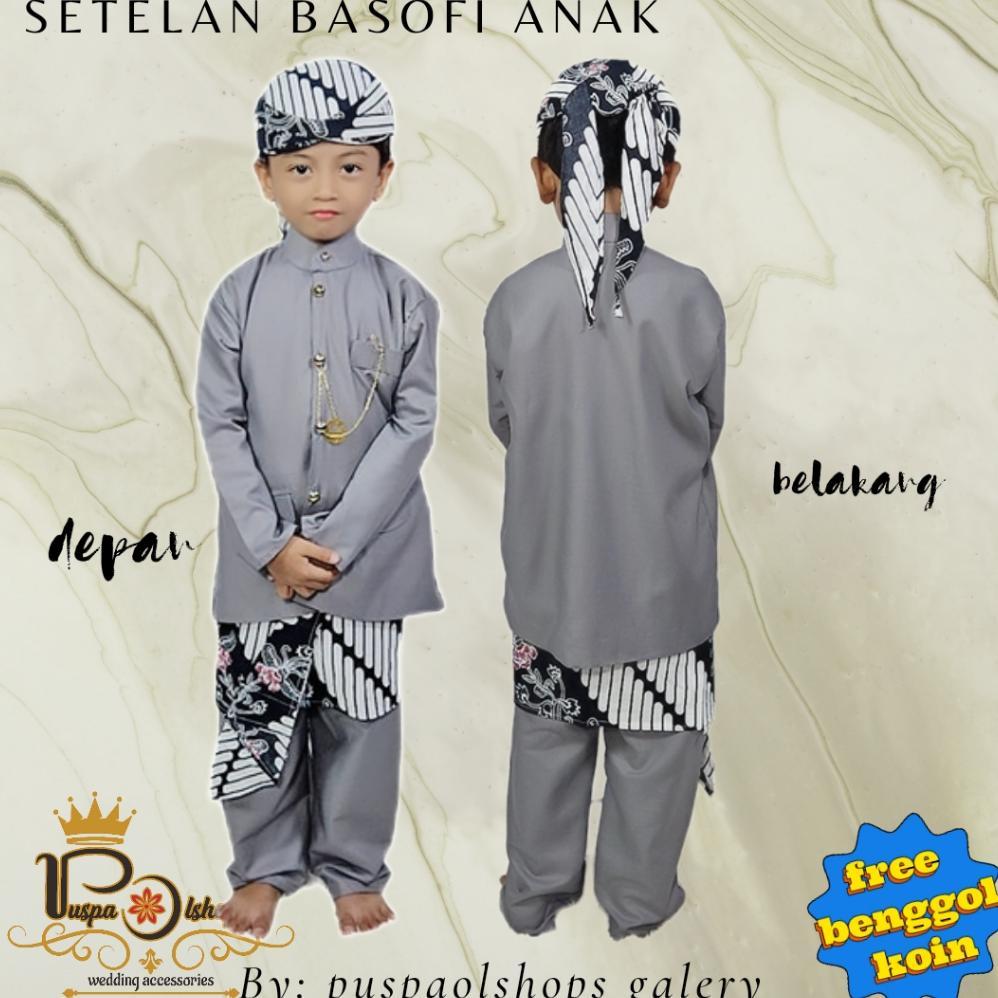 Free Ongkir Basofi Anak Laki Laki Baju Adat Jawa Anak