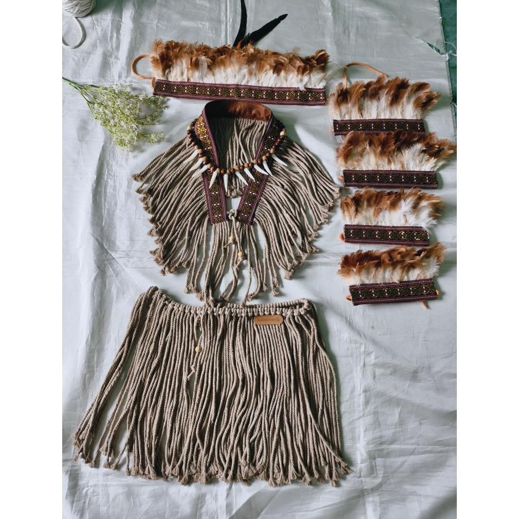 Best Seller Baju Adat Papua Anak Laki-Laki Tk Katun Aksesoris