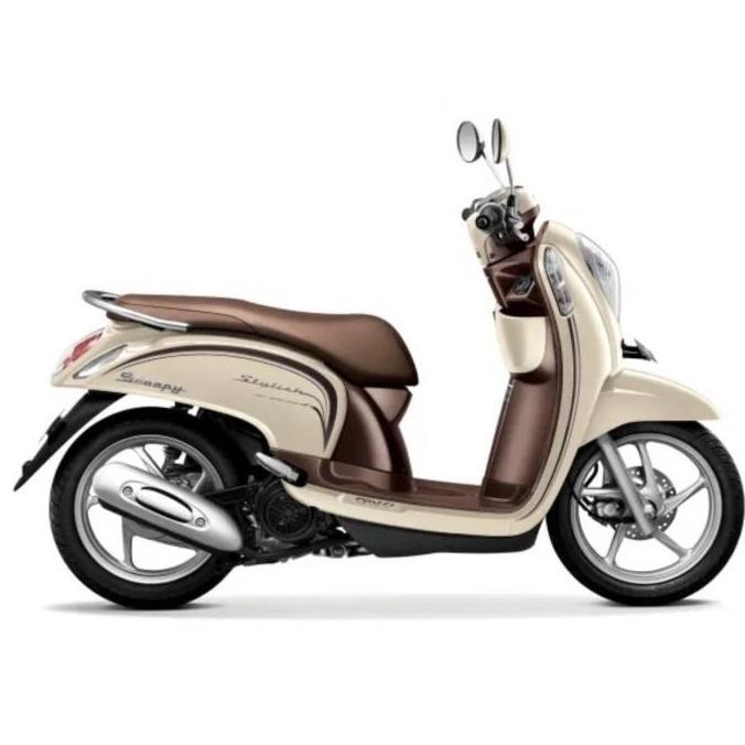 Stiker Striping List Body Motor Honda Scoopy Stylish 2016 Cream