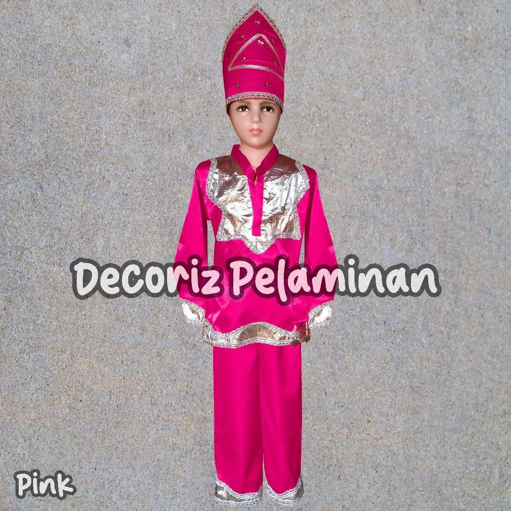 Diskon Baju Adat Minang Anak Laki Laki [Silver] / Baju Adat Padang / Baju Tari Minang / Baju Karnava