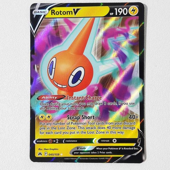 Rotom V 045/159 - Crown Zenith Pokemon Card English TCG