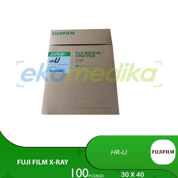 Fuji FiIm Medical Xray Film SHRU 35X43 / 35X35 / 30X40 / 24X30 cm Green isi 100 Pcs murah