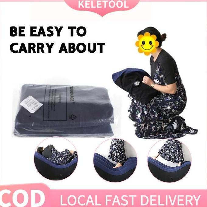 ATHHINE Portable Inflatable Air Sofa Angin Dewasa Sofa S-shaped Position Labor-saving Sitting Inflat