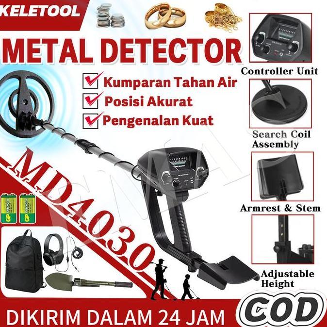 ATHHINE MD-4030 Dalam Tanah  Alat Pendeteksi Underground pencari Logam Diktektor  Alat Pendeteksi Pe