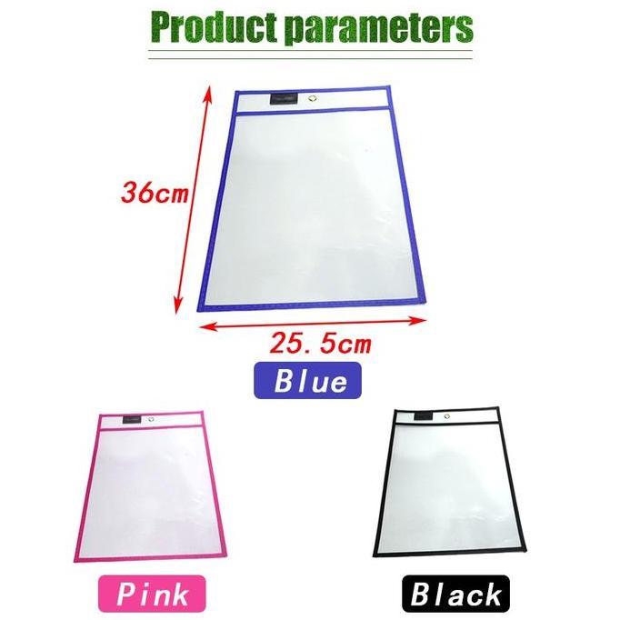 EXQWISITE Dikirim dlm 24jam Wipe Clean Pocket | Basic Reusable Rewritable Worksheet Sheet | Bisa Unt
