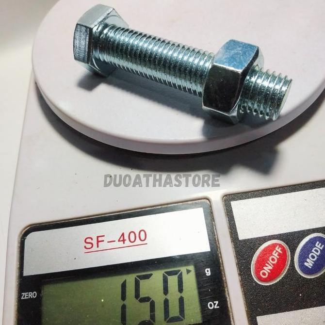 M16 X 70 BAUT MUR PUTIH M16x70 BMP M16 x 70mm HEX GALVANIS