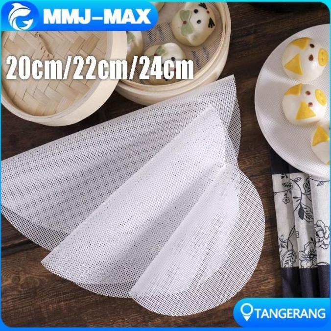 NUMAQUEEN 20/22/24cm Alas Kukusan Silikon Anti Lengket /Tatakan Kukusan Bahan Silikon /Alas Kukusan 