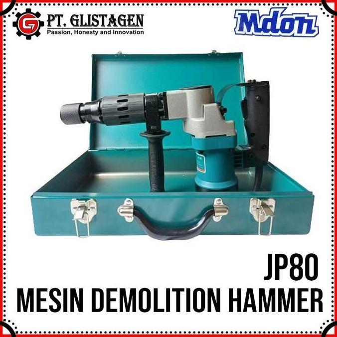 Mdon JP 80 Mesin Demolition Hammer JP80 Jack Hammer Mesin Bobok Tembok Alat Penghancur Beton Aspal