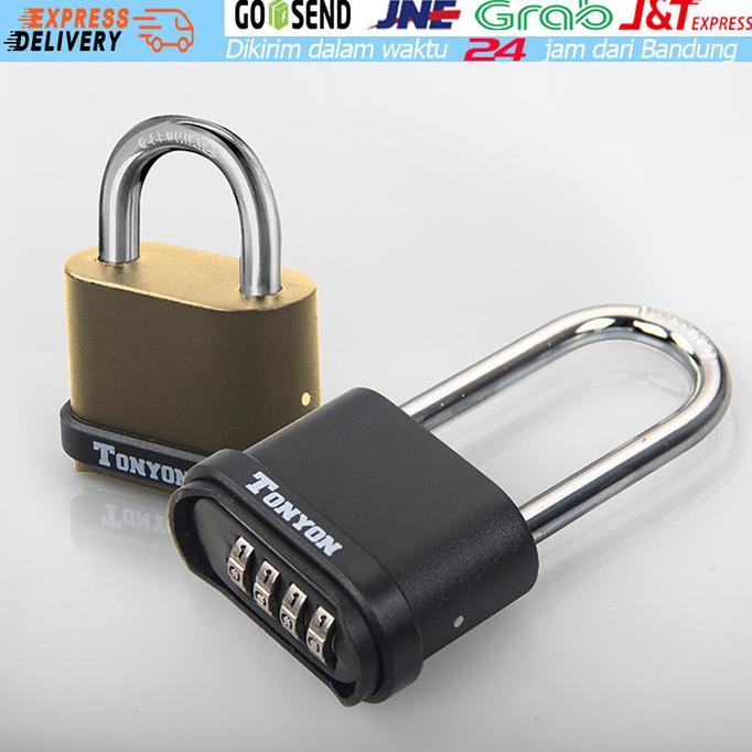 NUMAQUEEN Gembok Kunci Gembok Angka Kombinasi 4 Digit Anti Air For Pintu Garasi