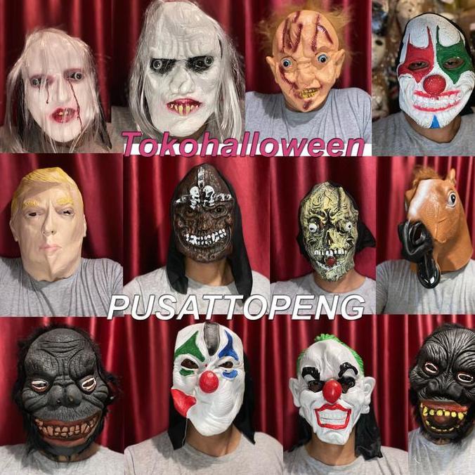 New topeng karet latex halloween kuntilanak