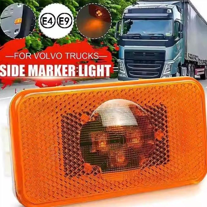 ATHHINE 10pcs Lampu Sein Samping Truk LED Lampu Variasi Truk Lampu Volvo Lampu Truk Lampu Led Trukla