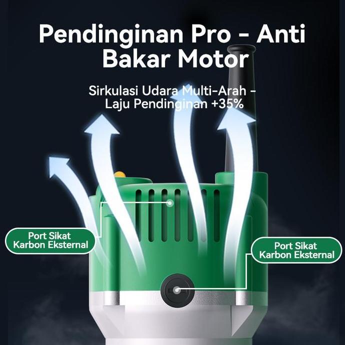 ISKU Mesin Profil Kayu 6.35mm Mesin Profil Router Trimmer Kayu  Wood Trimmer Mesin Ukir Kayu Profesi