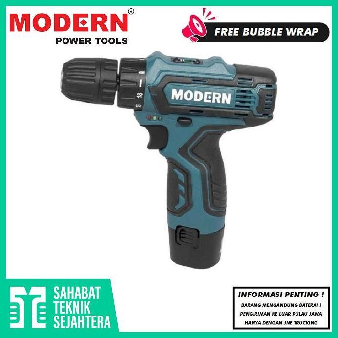 MODERN M-12V Mesin Bor Cordless Drill Baterai Tangan Cas M-12 V M12V