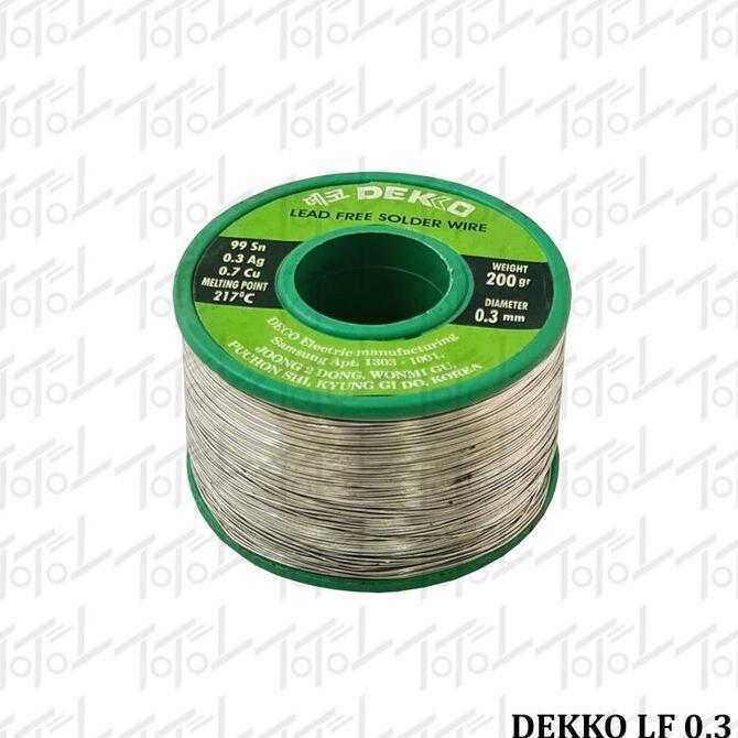 Dekko Timah Leadfree 0.3 200 gram / Dekko Timah 0,3 mm 200 gr Leadfree / Timah Dekko LF 0.3
