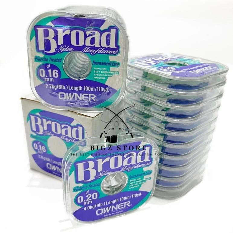 SENAR OWNER BROAD 100 METER NYLON MONOFILAMENT UKURAN 0,16 0,18 0,20 0,22 0,24 0,26 0,28 0,30 MM COC