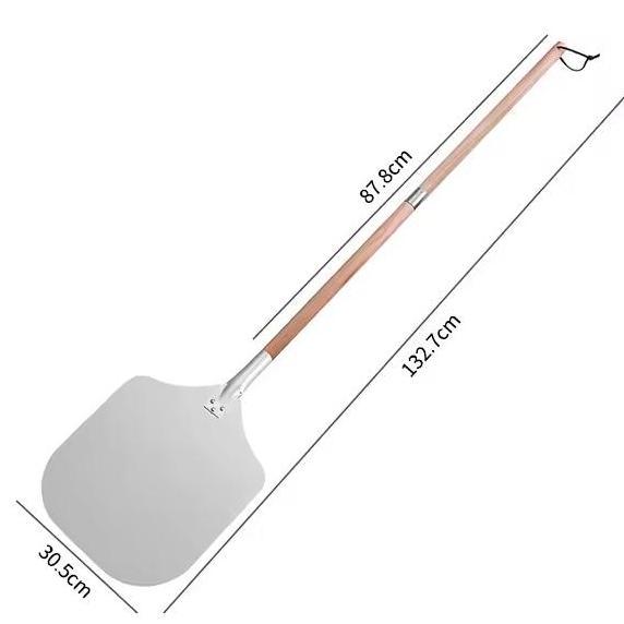 133cm Sekop Pizza Dapat Dilepas Pizza Peel Shovel Pizza Sekop Pizza Shovel Spatula Pizza Peel Dengan