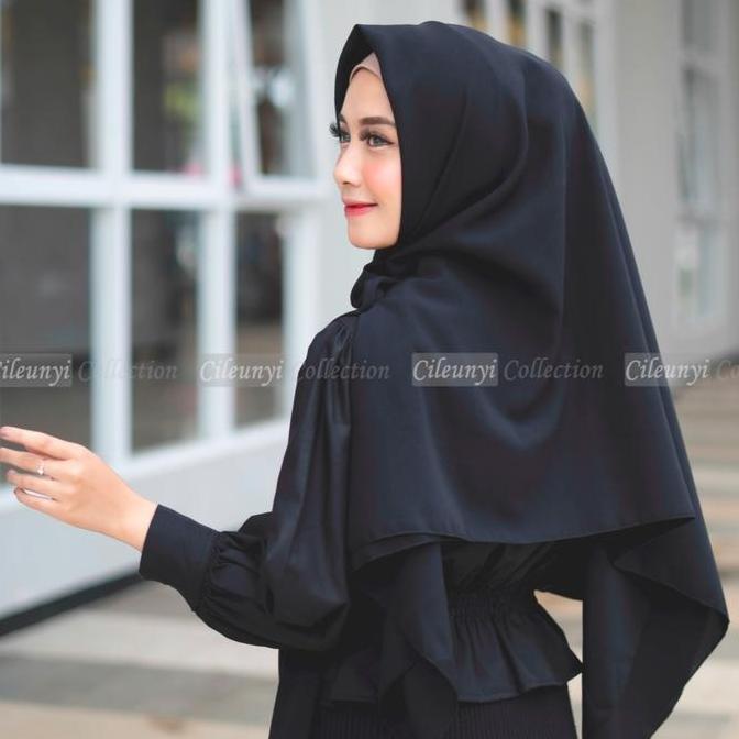 Chiusura- Cileunyi Collection Hijab Segi Empat Jumbo 150X150 Wolfis Adem Grade A Woolpeace / Kerudun
