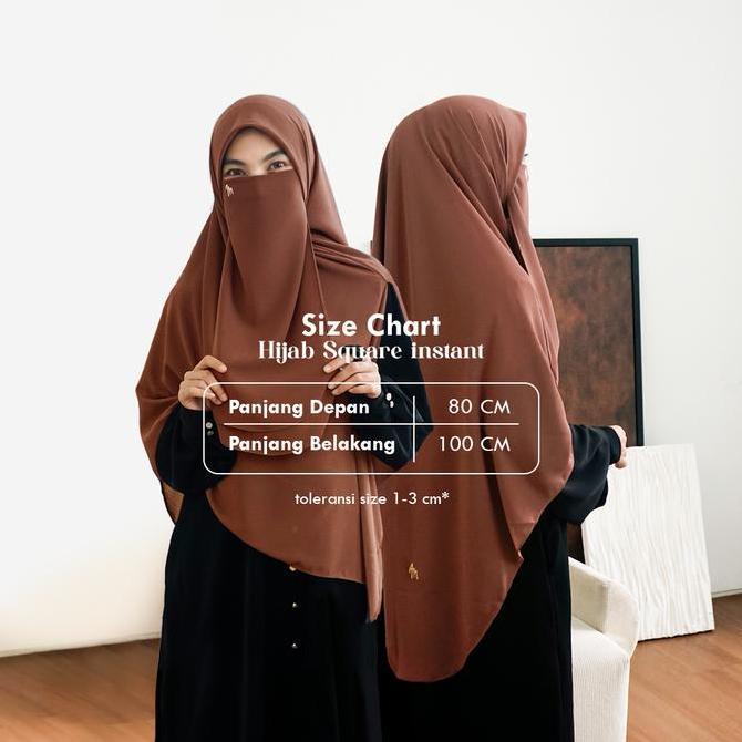 Chiusura- Maslaha Niqab L Hijab Square Curve Instant Syar'I I Jilbab Segi Empat Curve Syar'I Jumbo K