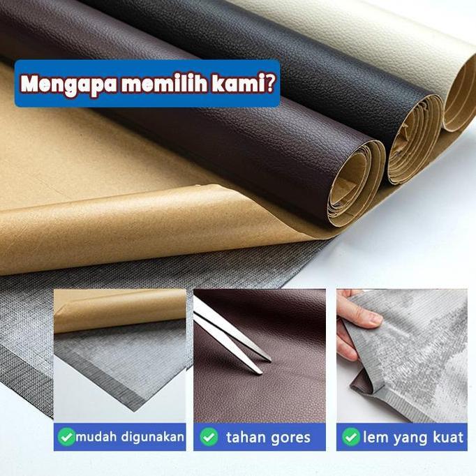 Giocare- Restorasi Kulit70*200Cm Perekat Ekstra Kuat Leather Perbaikan Repair Bahan Kulit Yang Rusak
