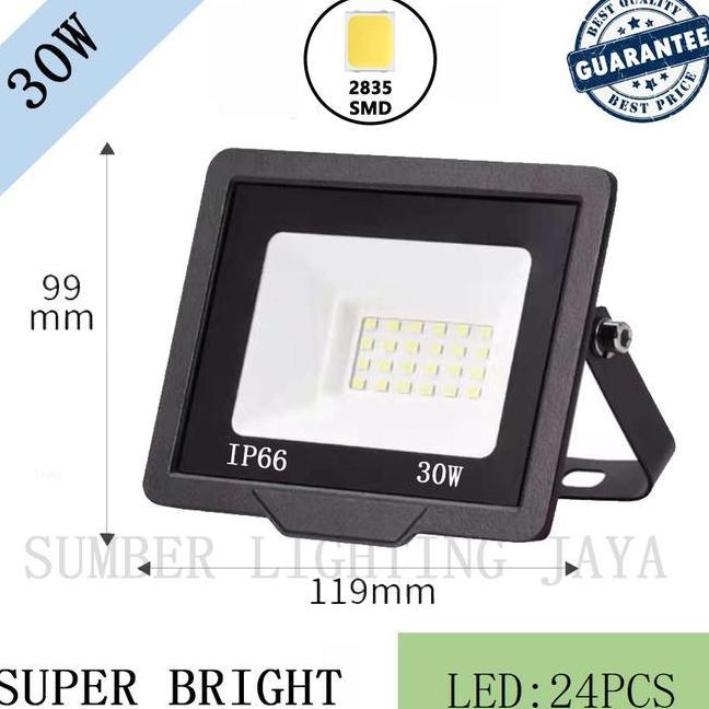 Lampu Sorot Led 30W Ip66 Wateroof Lampu Taman Led Flood Lht Lampu Outdoor White Saklar