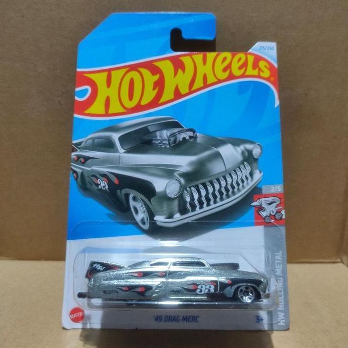 hot wheels 49 drag merc silver