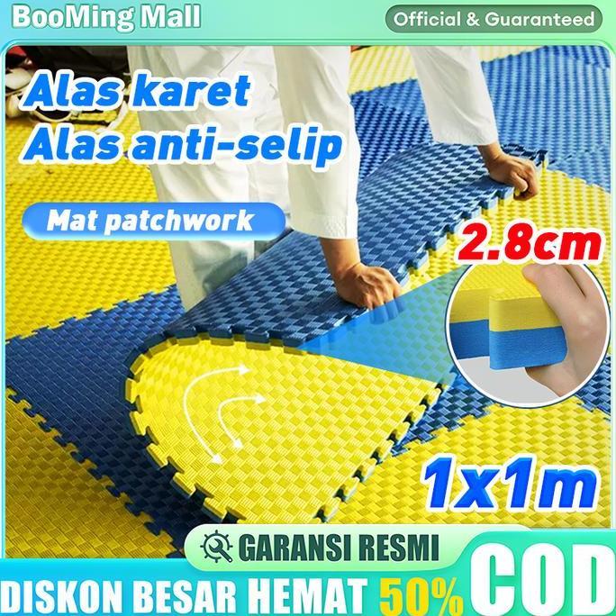 5GAGAMISANY - KARPET TAEKWONDO MATRAS ANTI-SELIP MATRAS EVAMAT 100X100X3CM PUZZLE KARPET ALAS LANTAI