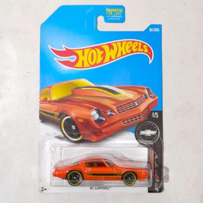 Hotwheels Hot Wheels 81 Camaro orange 2016 Camaro Fifty