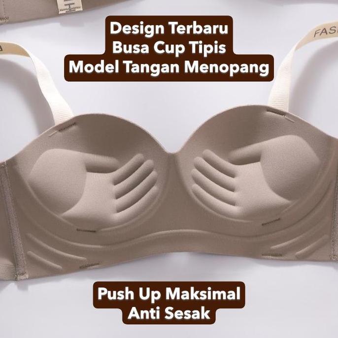 Wagee- Aurora Bh Wanita Lembut & Ringan Bra Tanpa Kawat Seamless, Tidak Meninggalkan Bekas S-Xl-2401