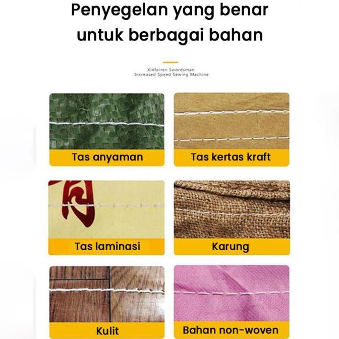 Giocare- Mesin Jahit Karung Gk9-036 Portable Kecil Integrasi Ekspres Muatan Tanpa Wayar  Tas Beras, 