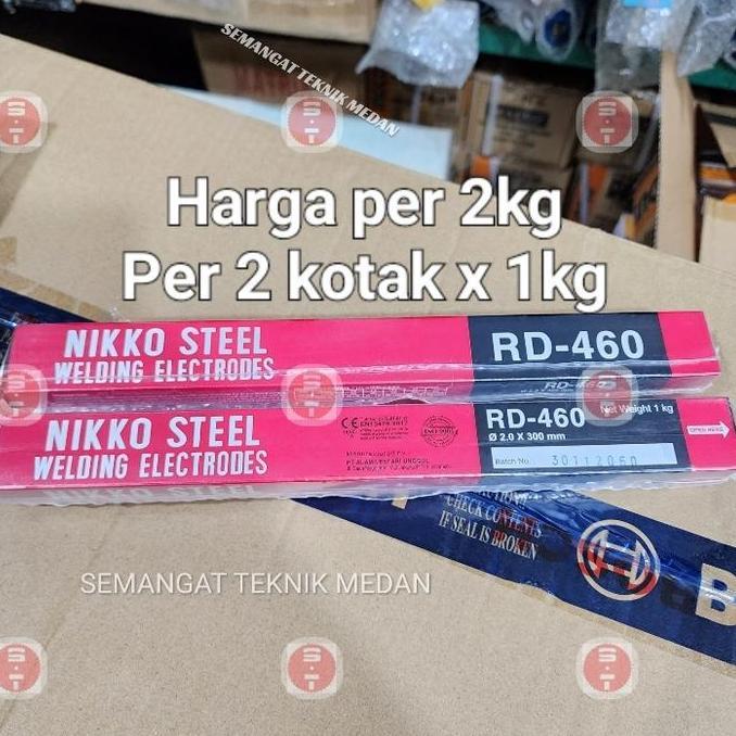 RD-460 2mm KAWAT LAS LISTRIK WELDING ELECTRODES NIKKO 2,0 mm RD 2,0mm