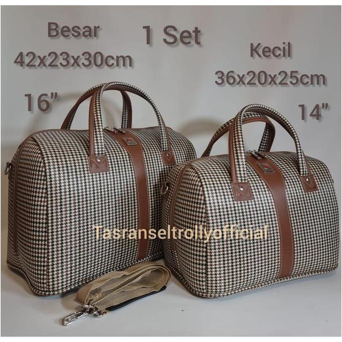 Tas Pakaian untuk wanita Polo Interclub besar&kecil 1set 100%original Travel