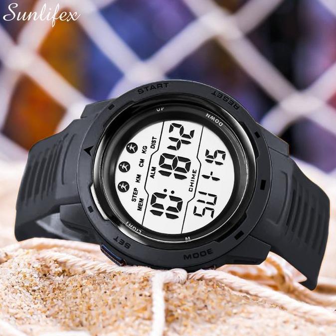 Cloknlok- Sunlifex Jam Tangan Pria Digital Original Sports Multifungsi Jam