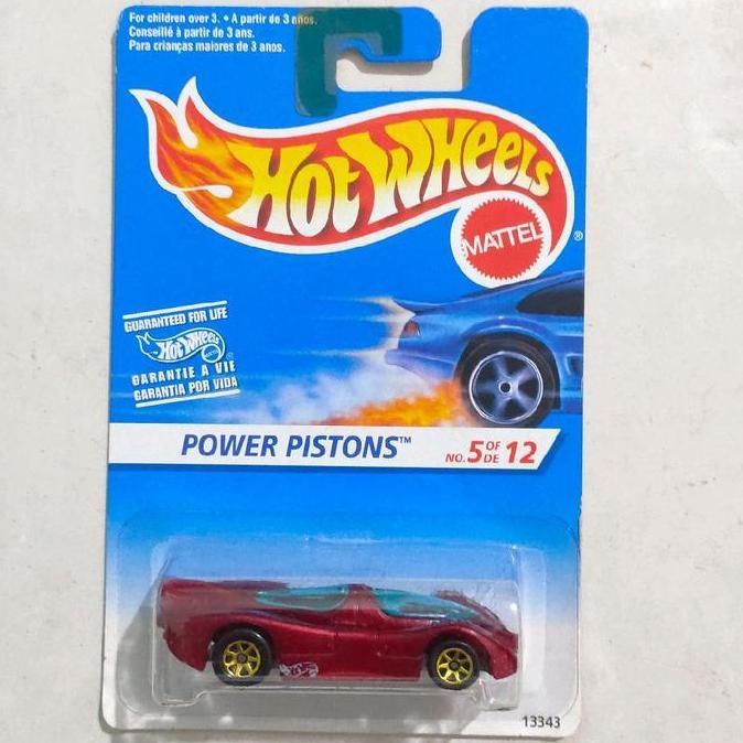 Hotwheels Hot Wheels Power Pistons merah 1995 First Editions base besi rare