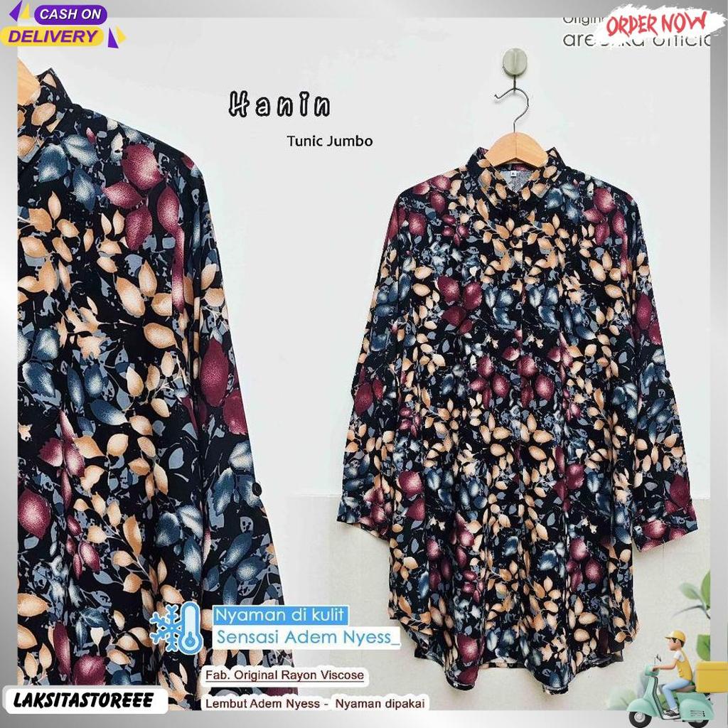 Daisy Tunik Wanita Oversize Jumbo Motif Baru Rayon Premium Produk Populer