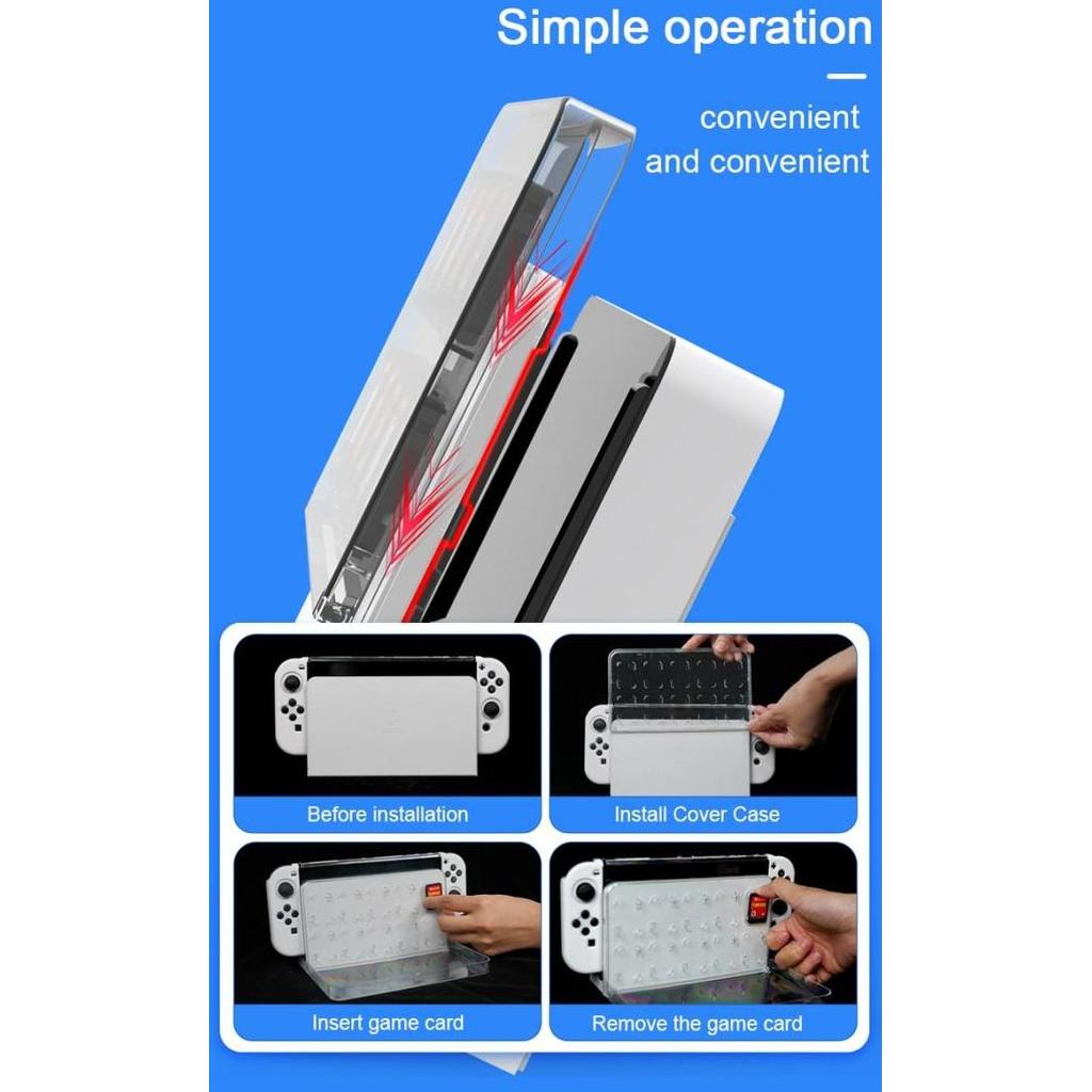 IINE Mika Docking Case OLED Charger Dock Cover + Game Card Case L584